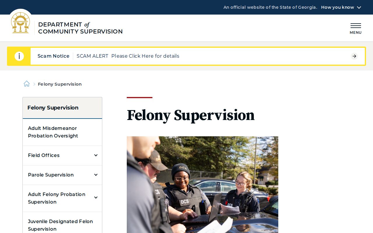 Pike County release supervision through Georgia DCS